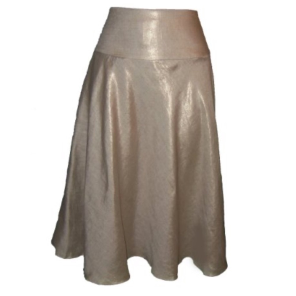 Lauren Ralph Lauren Metallic Gold Skirt